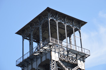 watchtower against blue sky
