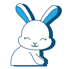 Cute bunny icon