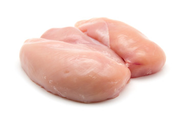 Raw chicken breast fillets