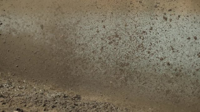 Mud drops splashing 