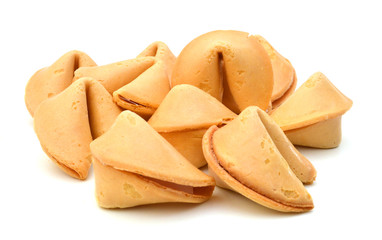 Fortune cookies isolated on white background