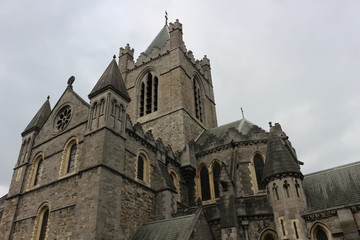 Fototapeta na wymiar Historic Christ Church in Dublin Ireland