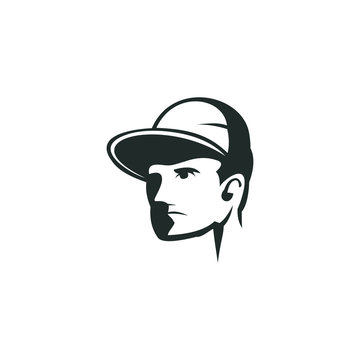 Hat logo vector abstract shape template modern