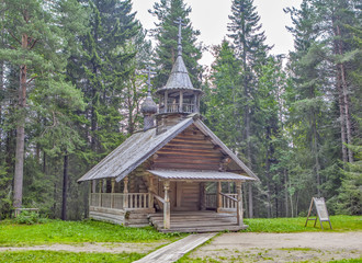 Chapel Makarii Zheltovodskogo from the village of Fedorovskaya Plesetskogo area. The State Museum of Wooden Architecture and Folk Art of the Northern Regions of Russia 