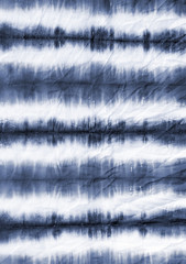 striped tie dye pattern on cotton fabric abstract background.