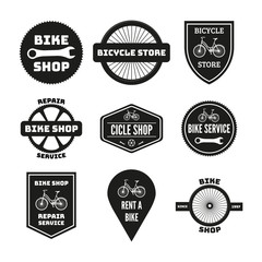 Bike badges set
