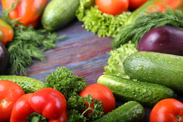 Fresh vegetables background