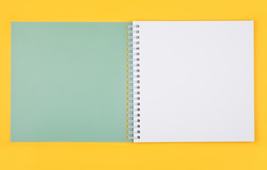 Empty white notepad