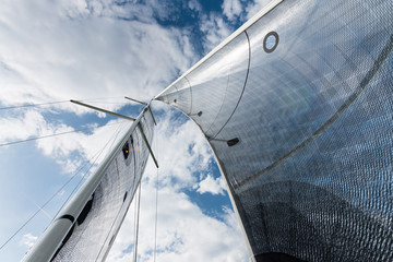 Sails canvas and masts