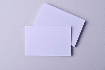 Empty white Business Card on