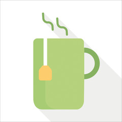 Obraz premium Green shaking tea design-vector