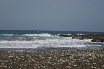 Fototapeta na wymiar Beach and rocks in Gran Canaria