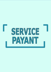 SERVICE PAYANT,tampon bleu
