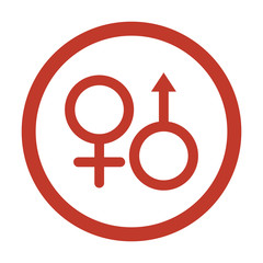 sex icon on white background
