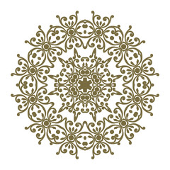 Round element for design. Can be used for wallpaper, background, surface textures. EPS 8