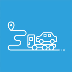 Road assistance concept-vector