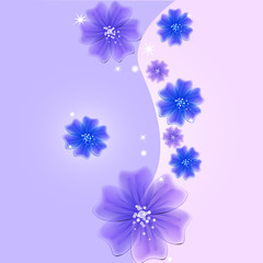 Obraz na płótnie Canvas bright floral design, vector illustration