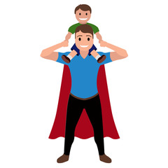 Superdad cartoon character