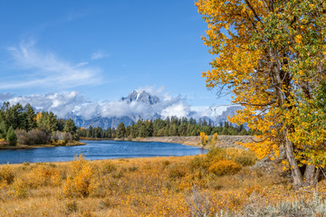 Teton Scenic Landscape in Autumn