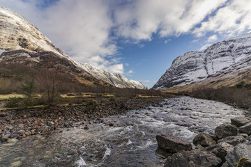 river in the mountains 