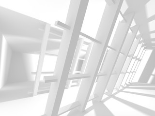Abstract Modern White Architecture Background
