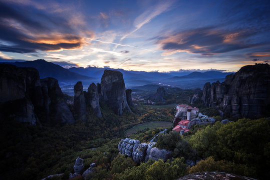 Meteora monasteries in Greece
