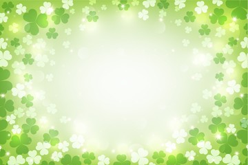 St.Patrick's glowing abstract background. vector illustration.