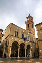 Fototapeta na wymiar Palazzo Comunale, Pienza in der Toskana, Italien