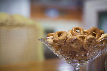 appetizing bagels in a plate