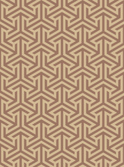 Geometric ornament based on a hexagonal grid