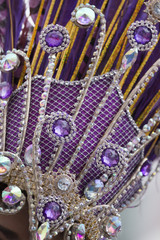 Intricate details on Carnival costume.