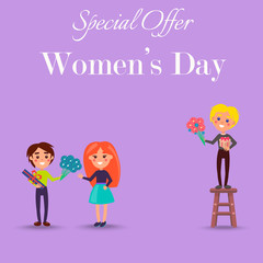 Special Offer Only on Womens Day Promotiom Poster