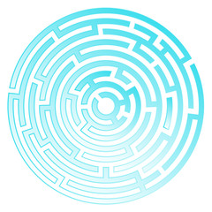 Labyrinth icon. Maze symbol.