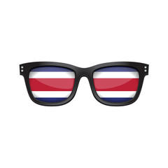 Costa Rica national flag fashionable sunglasses