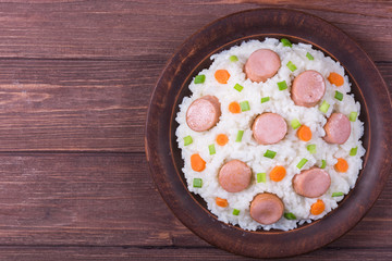 Rice with sausage