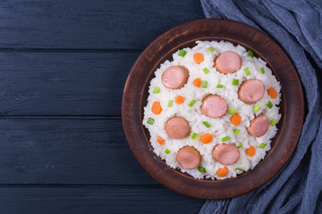 Rice with sausage