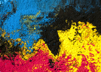 CMYK Toner mixed