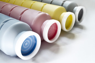 Color toners on the white