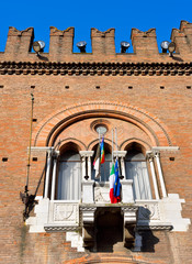 municipal palace, Este ducal residence until the 16th century - Ferrara Italy