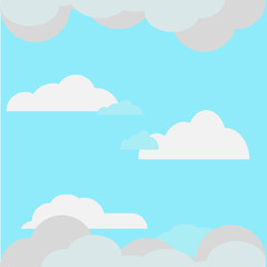 Sky flat illustration