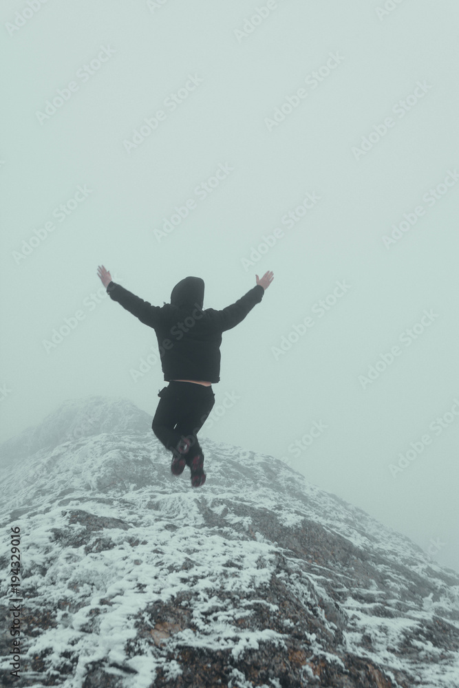 Canvas Prints Man in the mountains