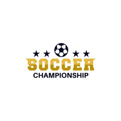 Fototapeta premium Soccer championship logo