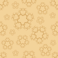 seamless pattern of decorative elements