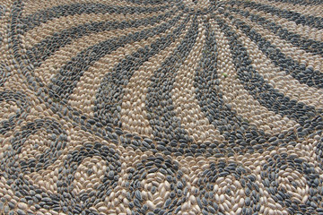 Fototapeta premium Greek mosaic made of stones, Rhodes