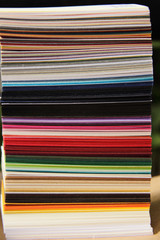 colorful paper samples, variation