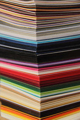 colorful paper samples, variation