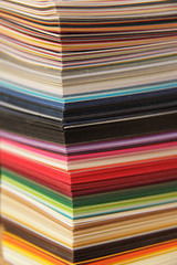 colorful paper samples, variation