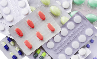 texture of medicine pills and capsules