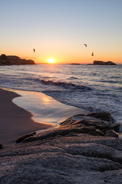 Sunset At Clifton Beach Cape Town