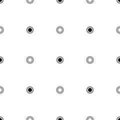 Abstract monochrome pattern. Vector seamless background with circles. Dot texture. Design for fabric, wrapping paper, cards, cover
